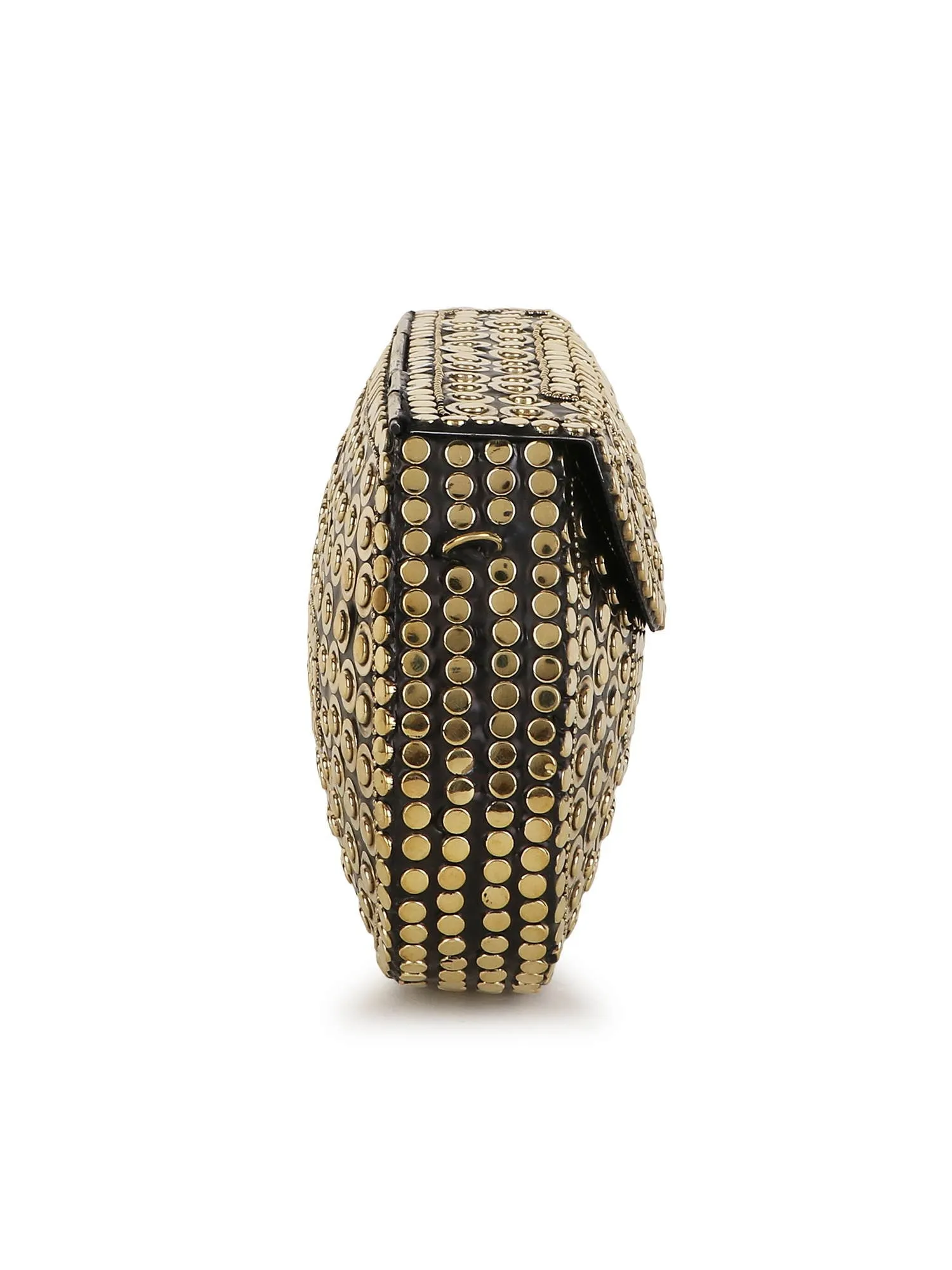 Mosaic Mosaic Embellished Metal Clutch