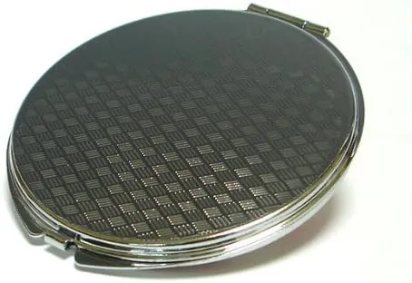 Mother of Pearl Design 2-Sided 2X/1X Magnification Compact Mirror, Pocket Travel Makeup Mirror, Small Metal Portable Handheld Cosmetic Mirror for Purses, Gift for Mom Women (Dragonfly)