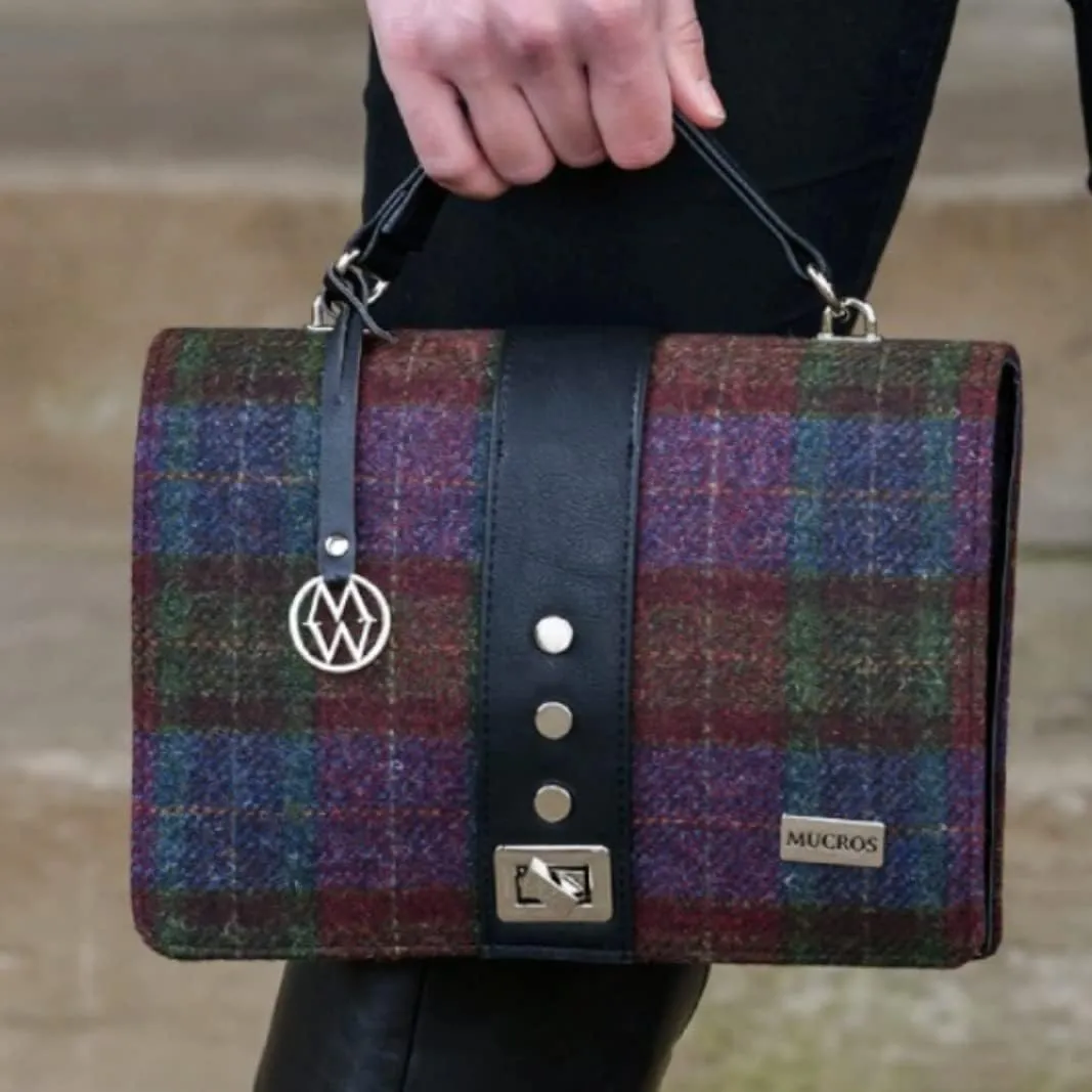 Mucros Weavers Fiona Handbag For Women, Irish Tweed