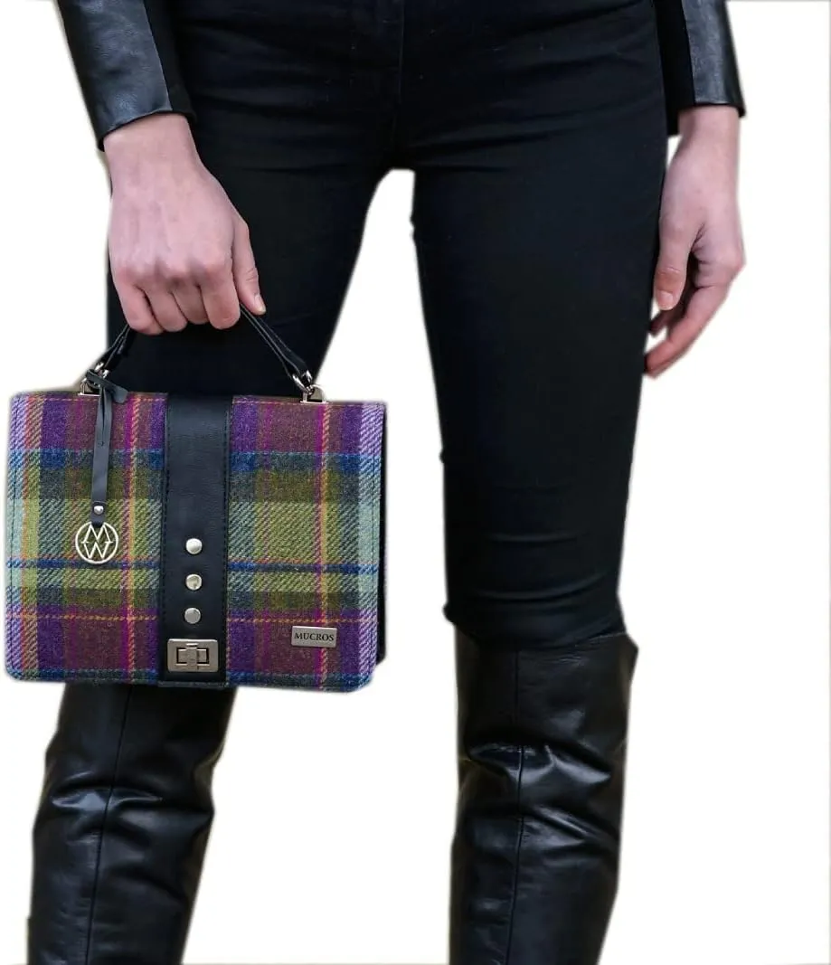 Mucros Weavers Fiona Handbag For Women, Irish Tweed