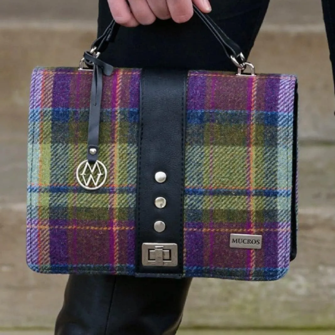 Mucros Weavers Fiona Handbag For Women, Irish Tweed