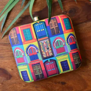 Multi Door Square Clutch