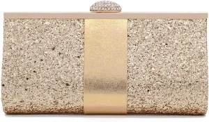 Naimo Women's Sequin Rhinestone Evening Bag Elegant Glitter Clutch Handbag Purse