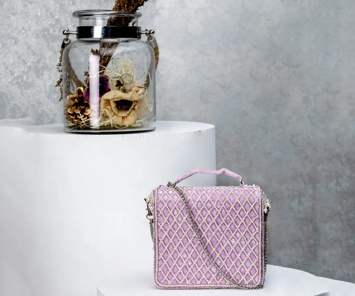 Natali Clutch – Lavender | BAIDEHI