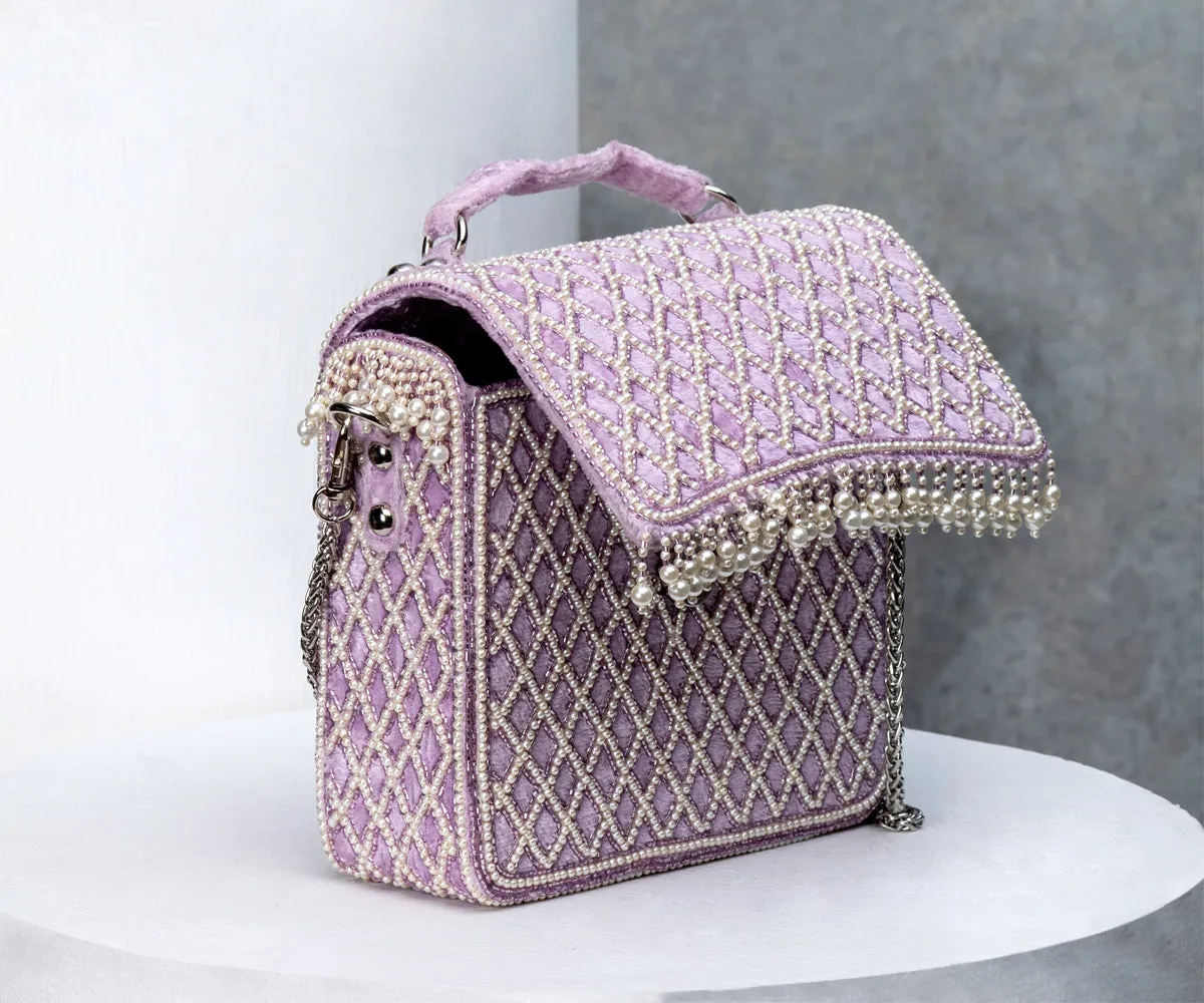 Natali Clutch – Lavender | BAIDEHI