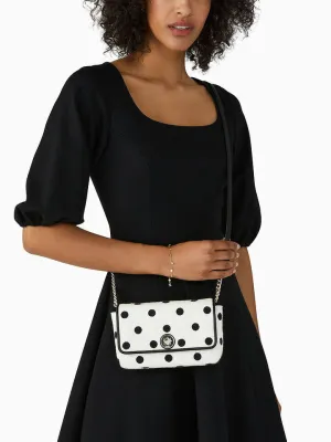 Natalia Polka Dot Embroidered Crossbody