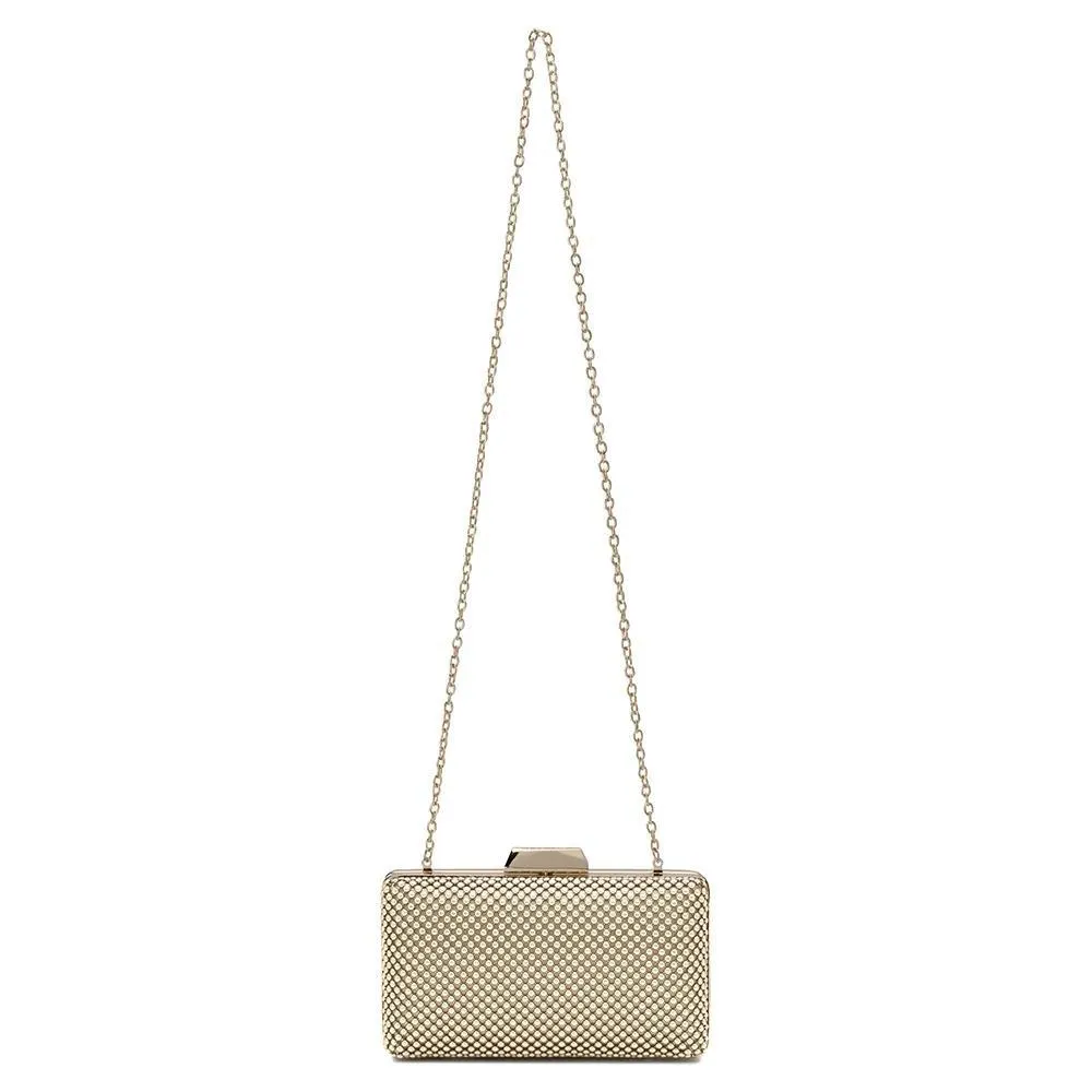 NATASHA Ball Mesh Clutch