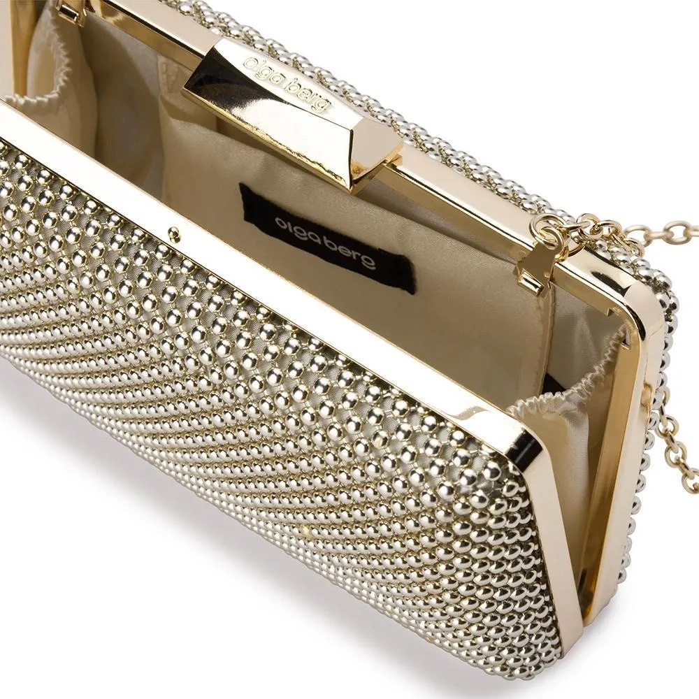 NATASHA Ball Mesh Clutch