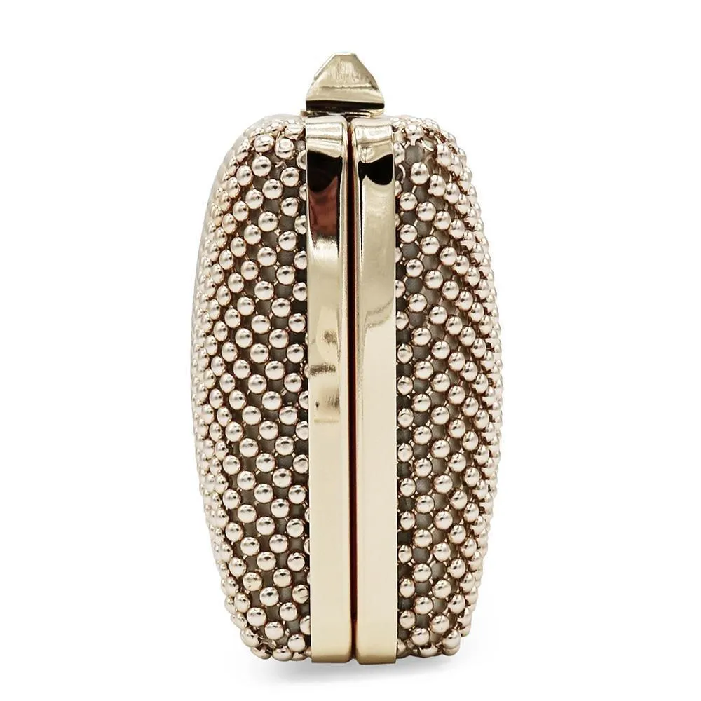 NATASHA Ball Mesh Clutch