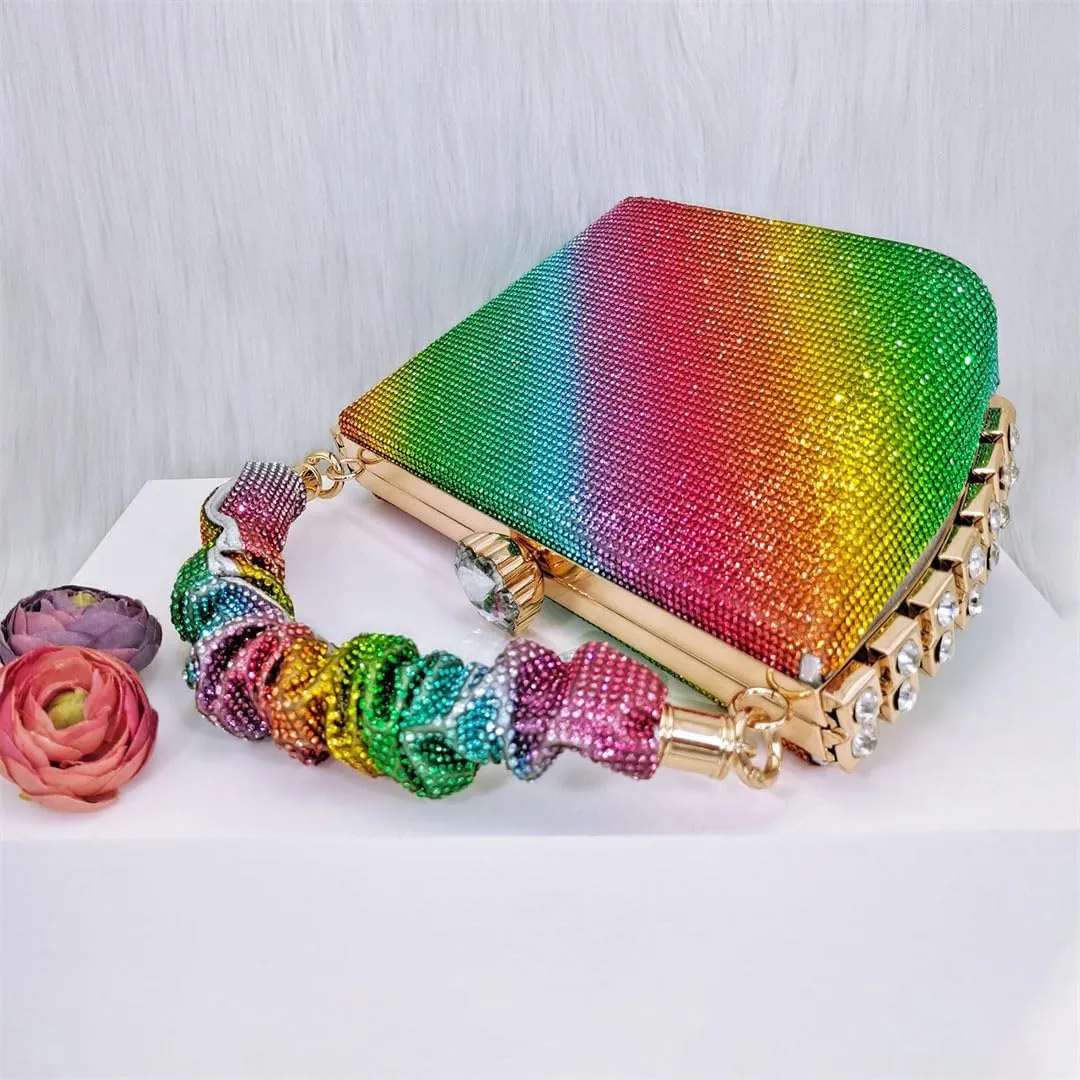 Nigerian Artisan Wedding Bundle Crystal Heels Evening Purse Italian Crafted System