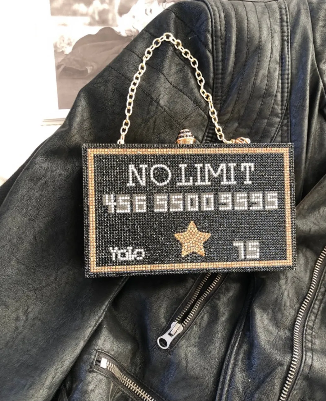 No Limit No Limit Credit Card | Rhinestone Purse | Bling Evening Bag | Crystal Clutch | Bedazzle Gift | Ultra Sparkle | Exclusive
