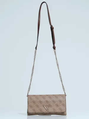 Noelle Xbody Flap Organizer Bag - Beige