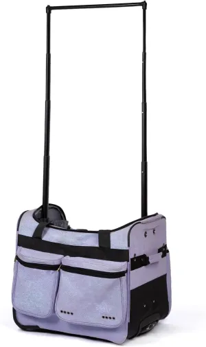 Non-Foldable 20 Inch Dance Bag with Garment Rack, Dance Costumes Garment Bags for Travel, Garment Duffel Bag for Dancer, Competition Bag with Wheels