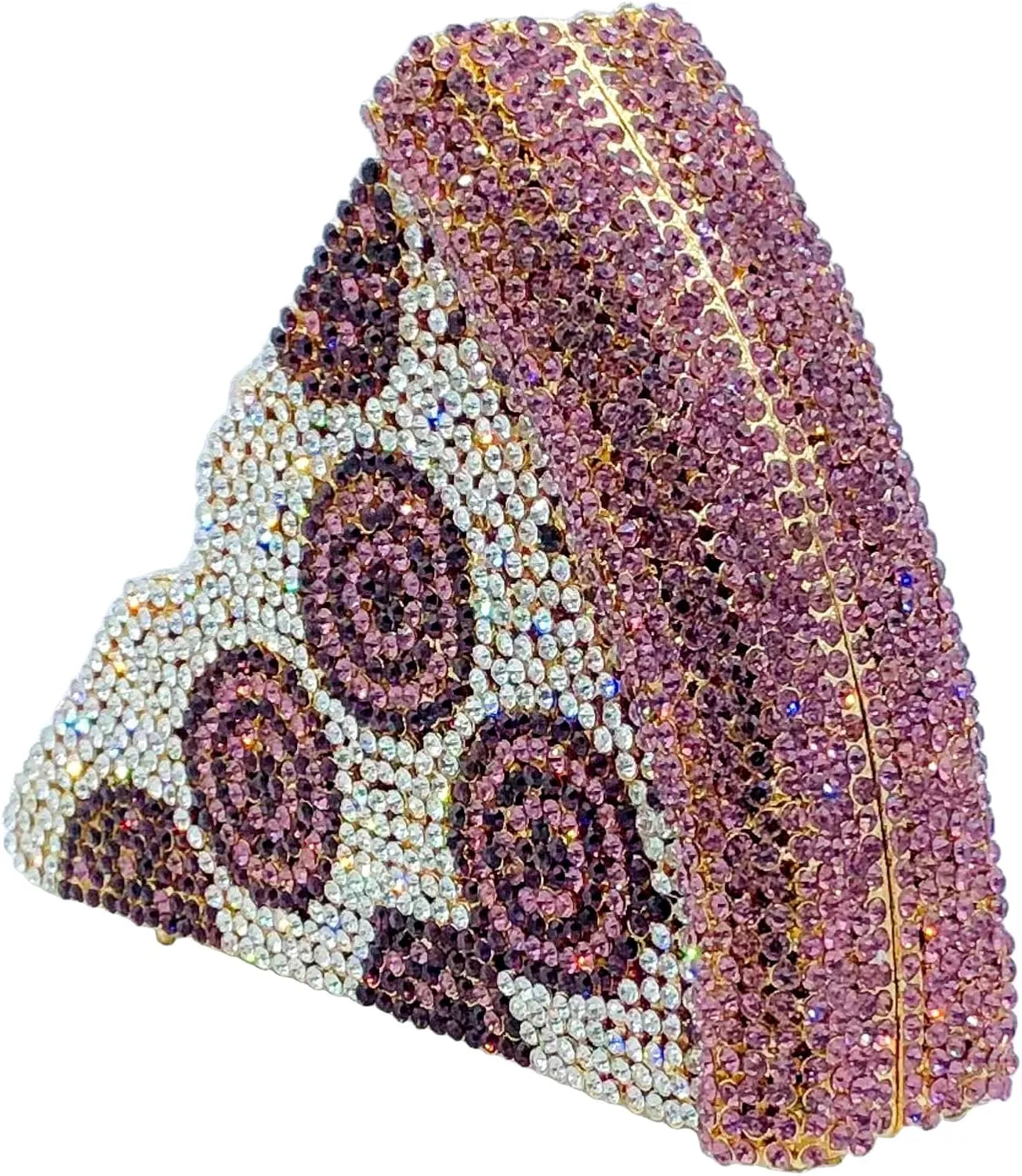 Novelty 3D Pizza Shape Women Crystal Clutch Evening Bag Party Prom Dinner Rhinestone Clutch Purses and Handbags,Mini