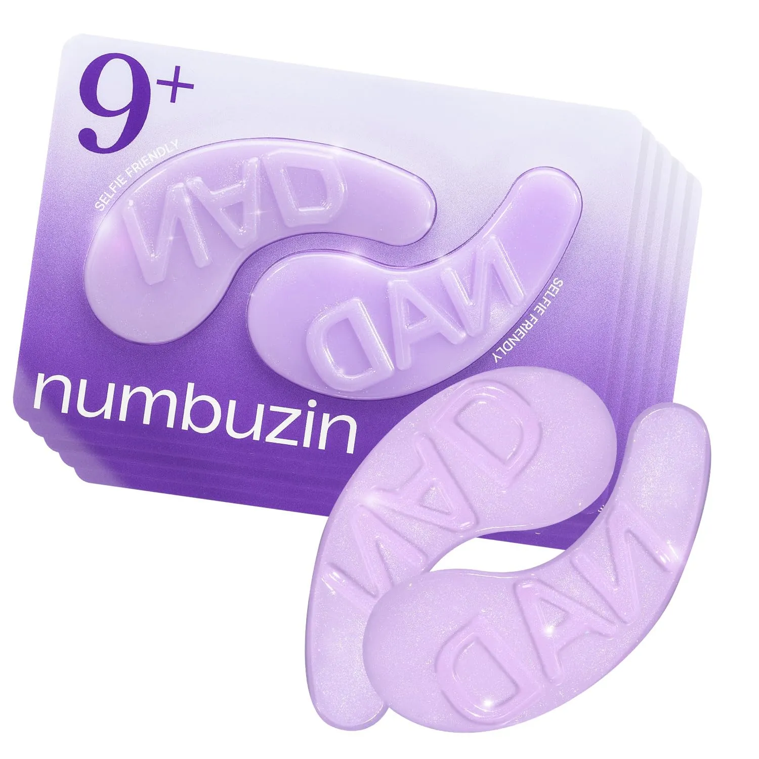 numbuzin No.9 Eye Patches | NAD  Collagen Under Eye Patches | Dark Circles, Cooling, Puffy Eyes, Eyebags, Wrinkles | Peptides, Caffeine, Niacinamide | Self Care, Gift | 5 Pairs, 10 Patches