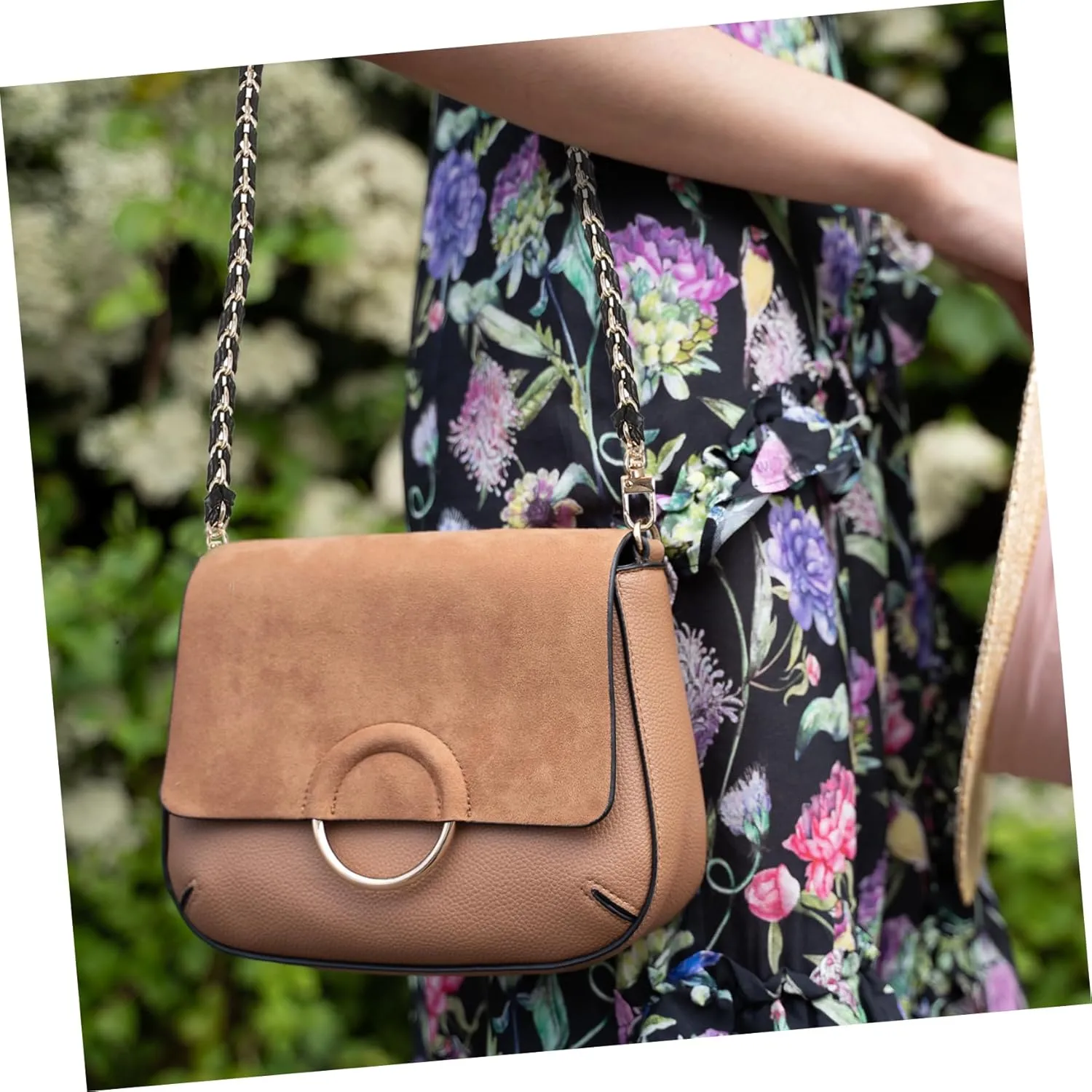NUOBESTY 4 Pcs Adoption of Pu Material Bag Strap Pu Shoulder Strap Wear Resistant Simple but Fashion Chain Link