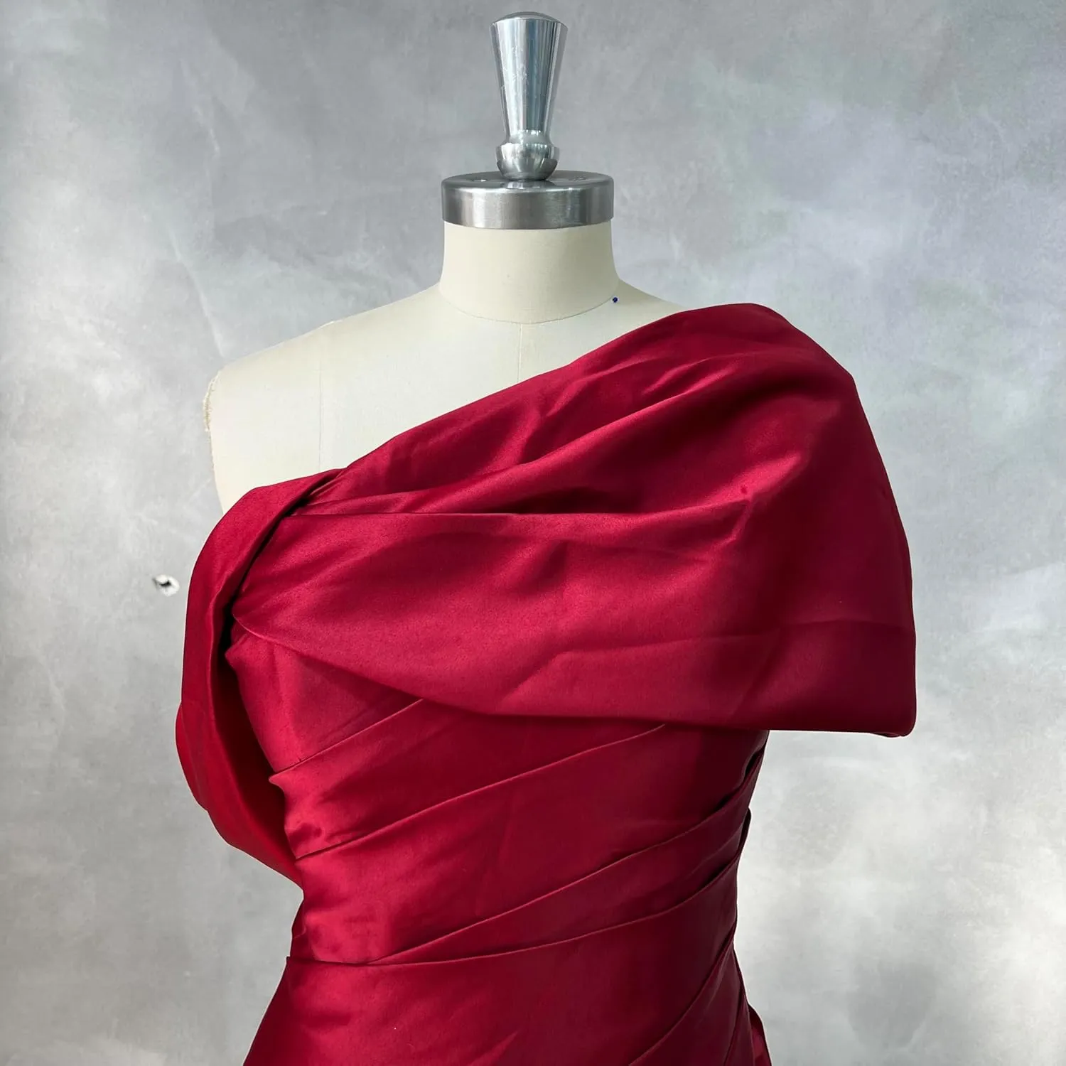 One Shoulder Satin Mother of The Bride Dresses for Women Mermaid Long Prom Dress Corset Formal Evening Ball Gown