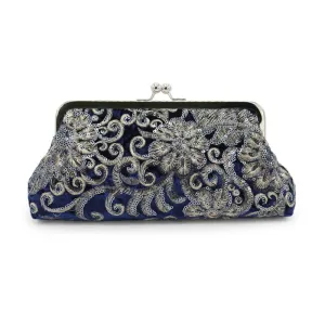 Pearl Beaded Lace Rose Fashion Bags