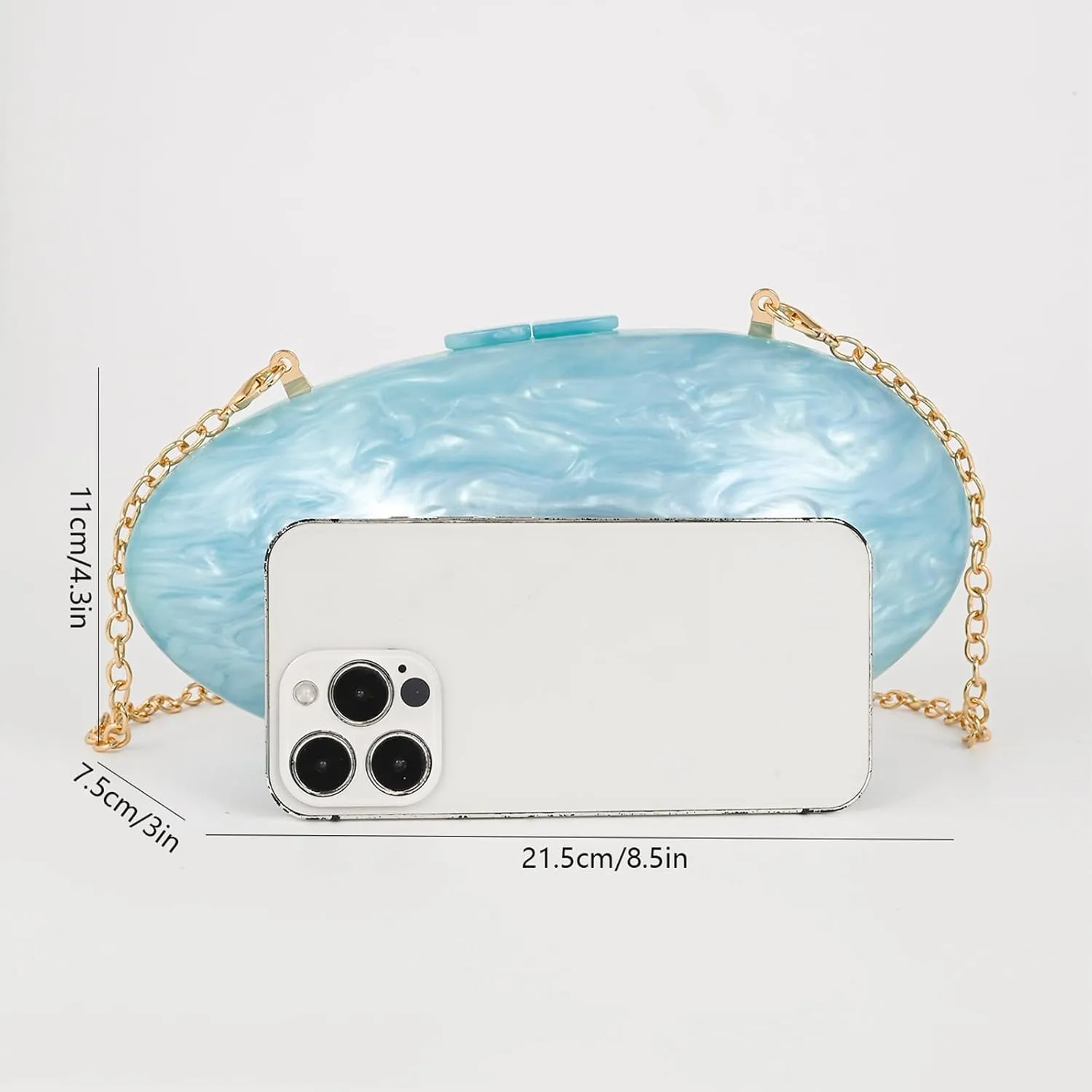 Pearl Clutch Purses For Women,Shell Acrylic Handbags Evening Bag Purse Small Shoulder Crossbody Bags Wedding Guest