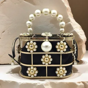 Pearl Flower Handbag