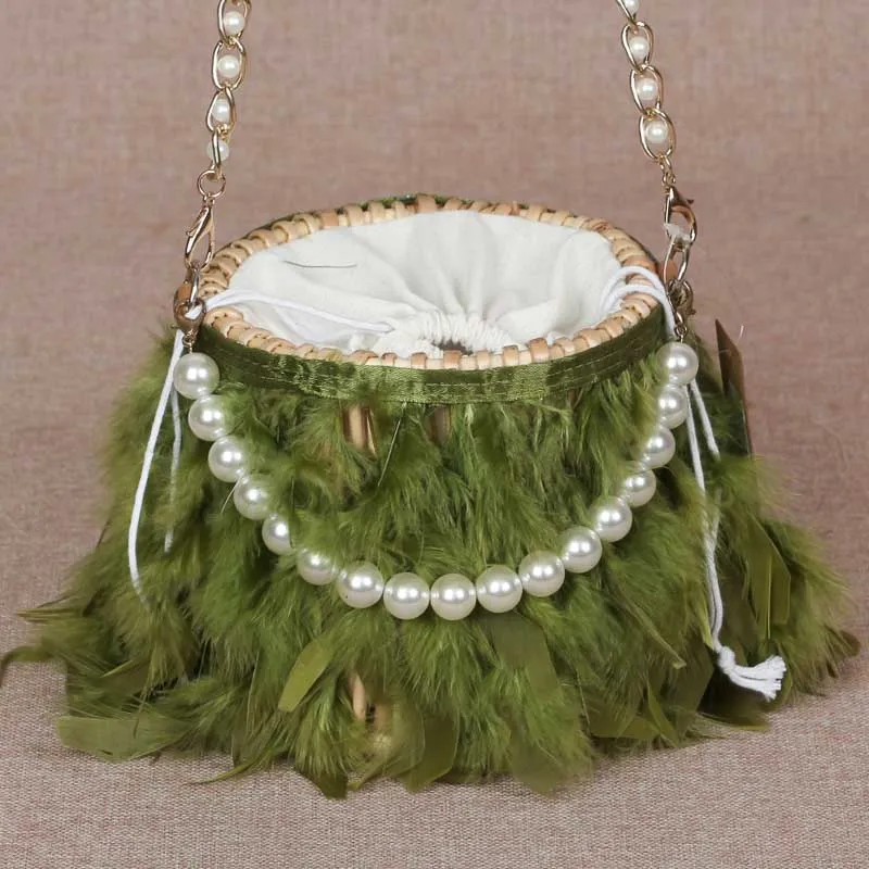Pearl Fur Purses