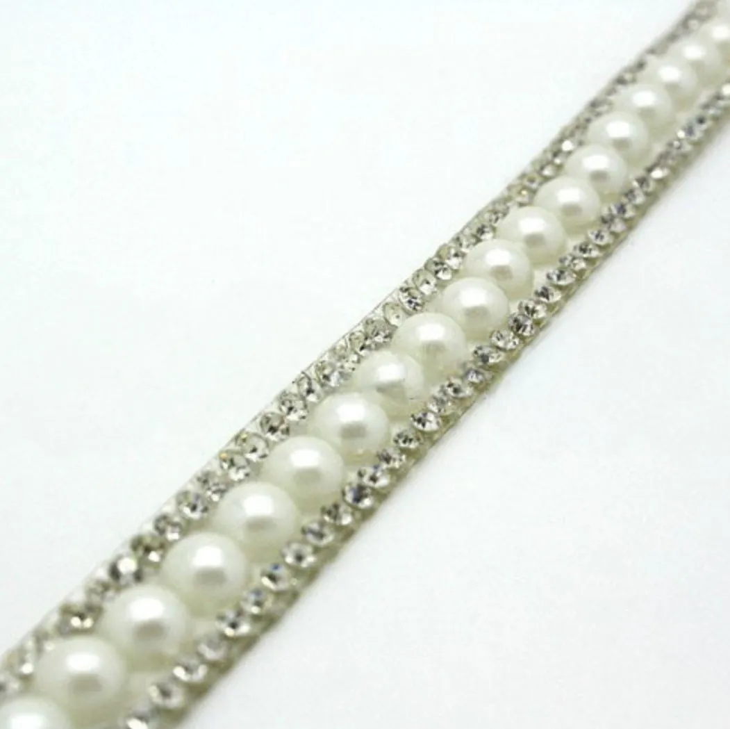 PEARL WHITE STONE HOT FIX - sarahi.NYC