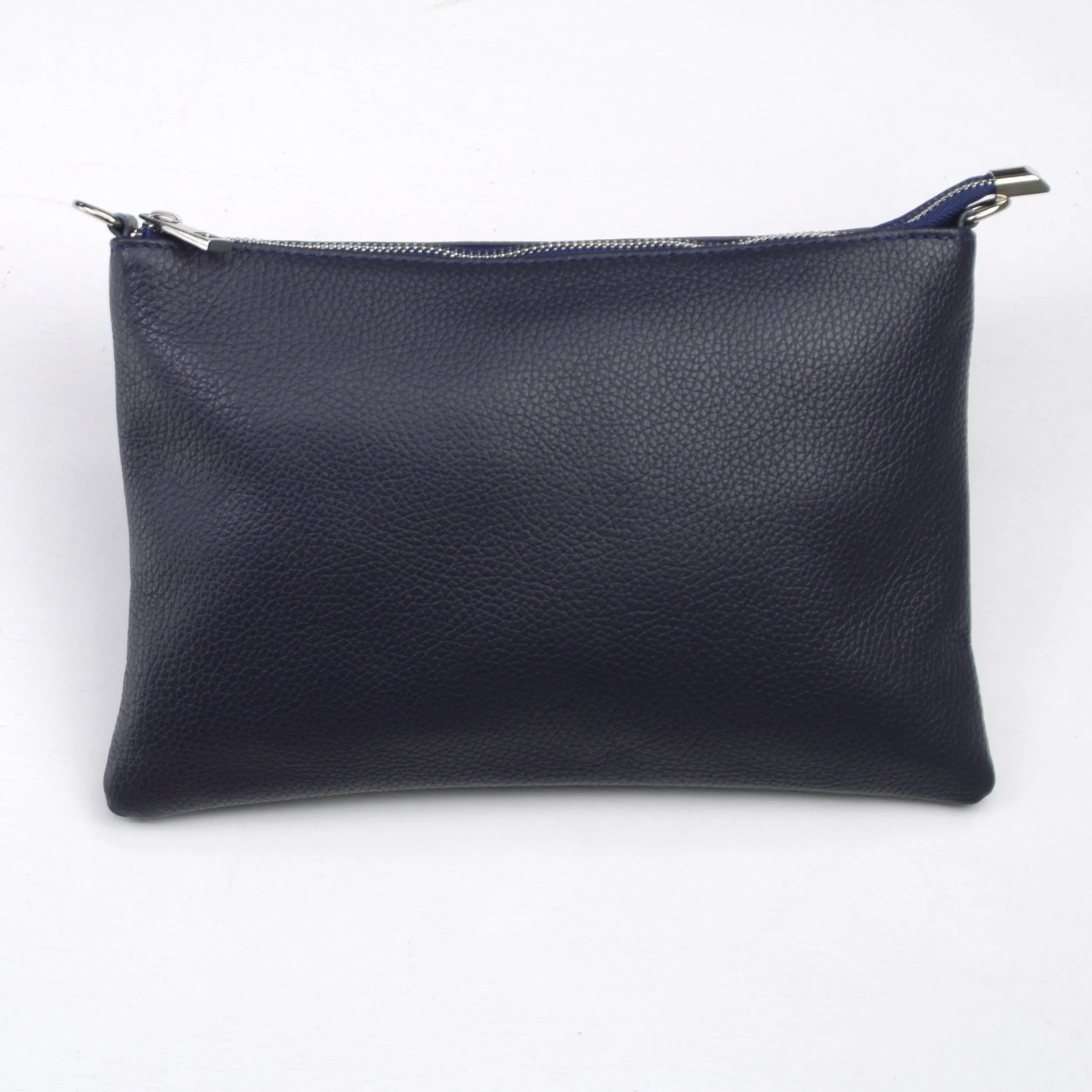 Personalised Monogram Large Leather Clutch Or Crossbody Bag