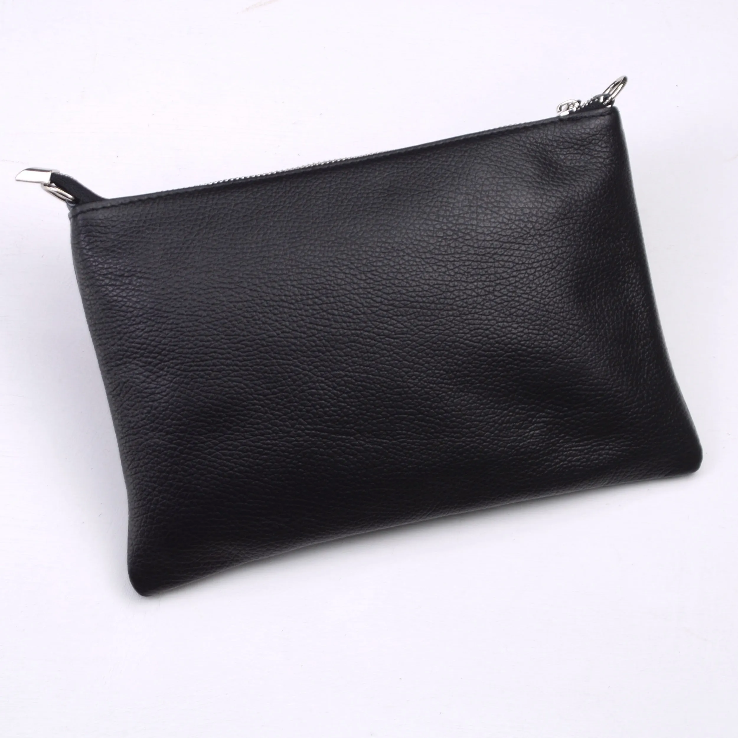 Personalised Monogram Large Leather Clutch Or Crossbody Bag