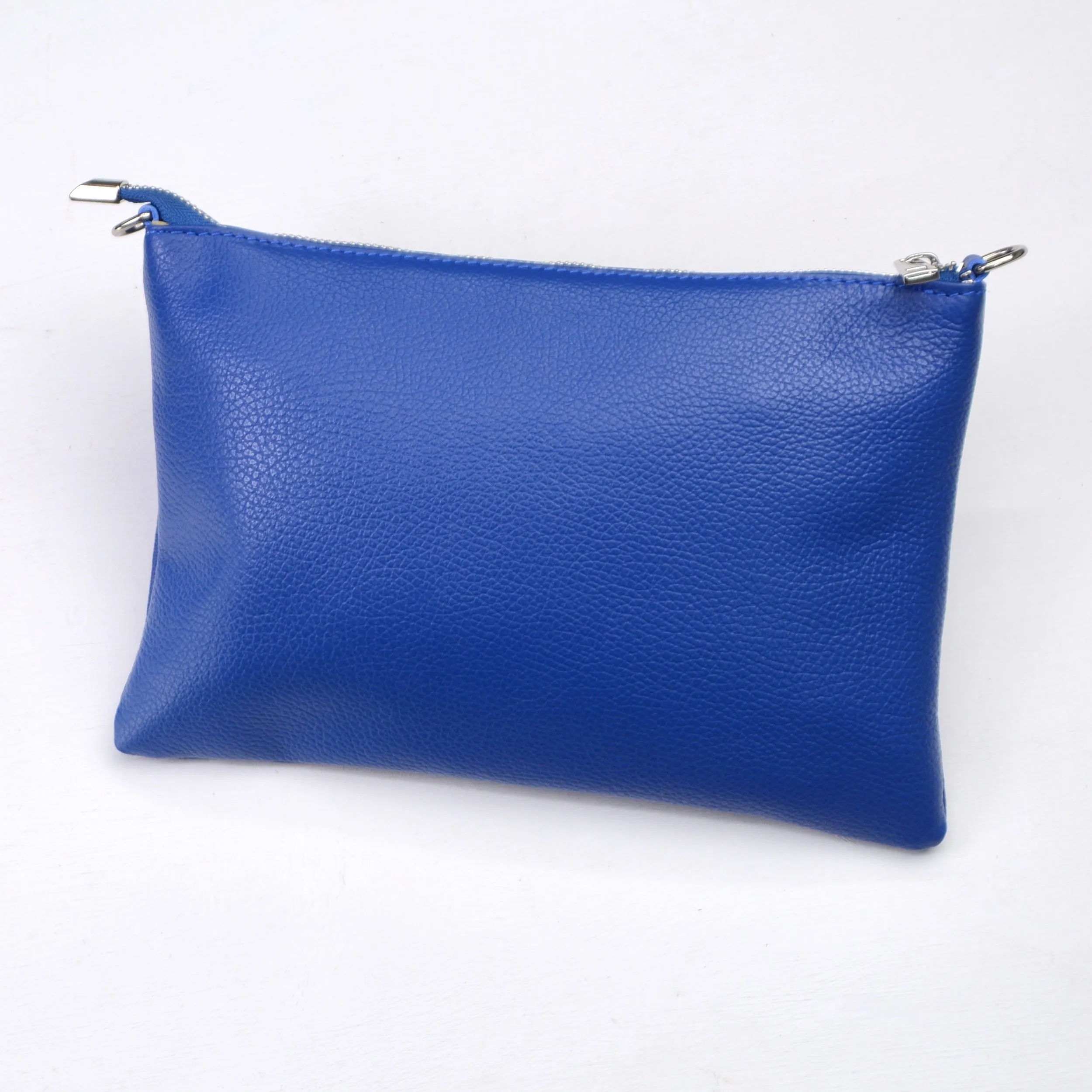 Personalised Monogram Large Leather Clutch Or Crossbody Bag