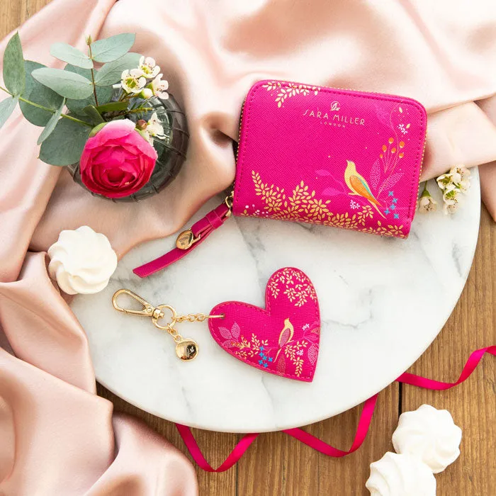 Pink Birds Purse & Keyring Gift Set