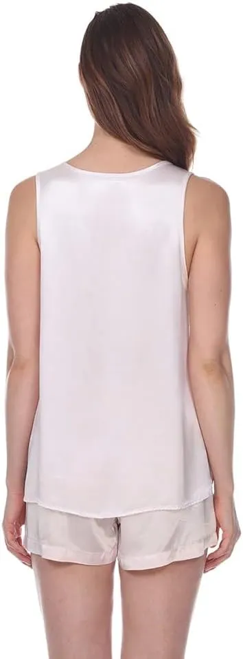PJ Harlow Women's Jill-V Neck Satin Tank