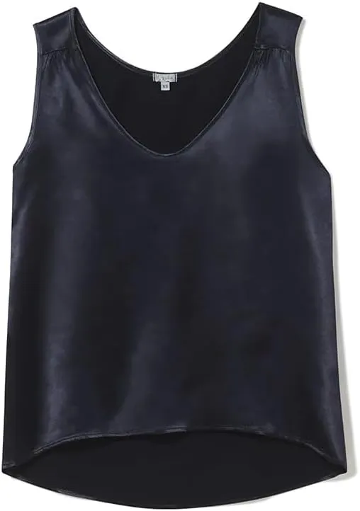 PJ Harlow Women's Jill-V Neck Satin Tank