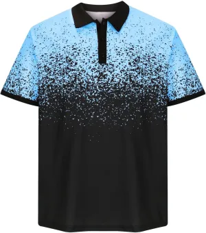 Polo Shirts for Men Classic Fit Short Sleeve Tops Fashion Color Block Golf Shirts Performance Workout Tshirts