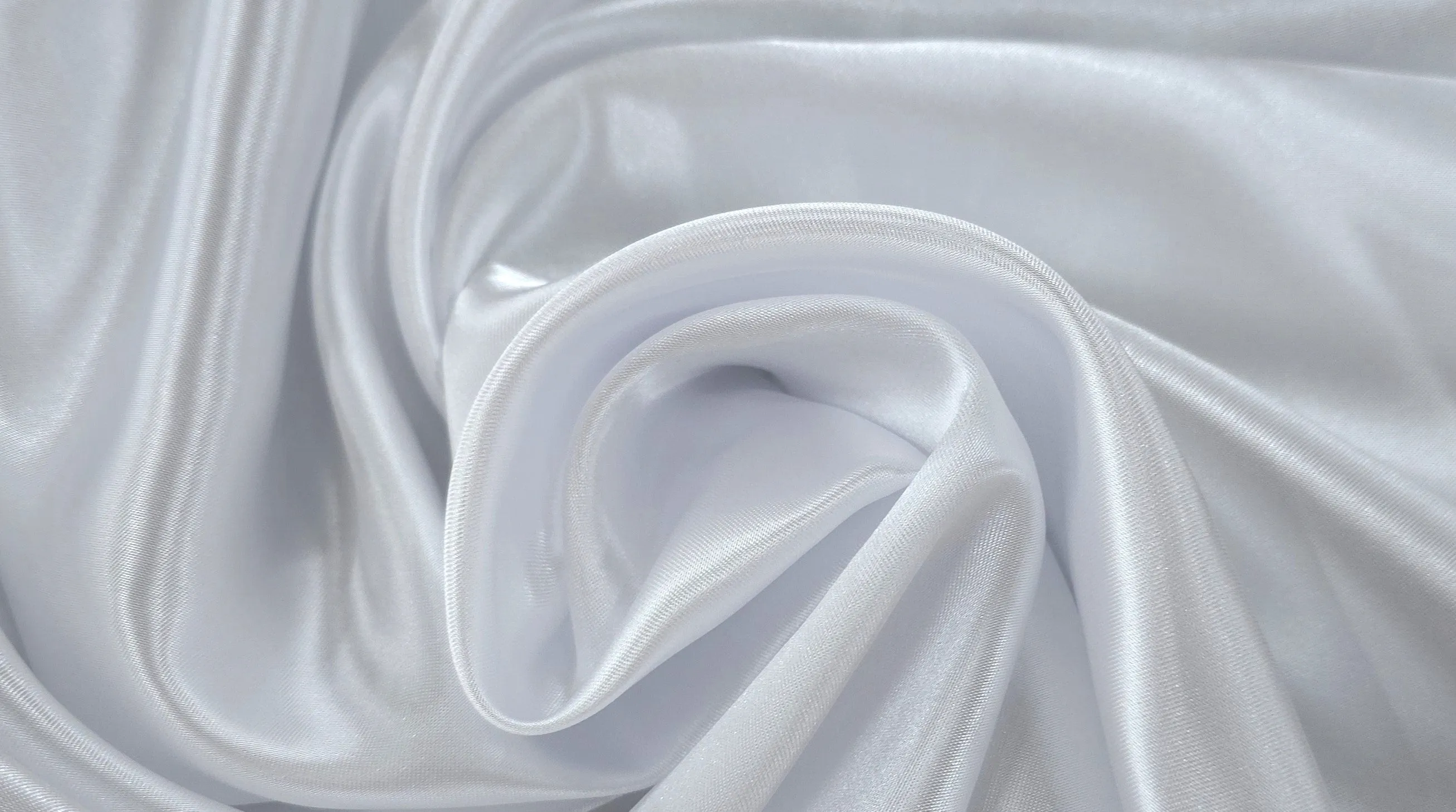 Polyester Satin White