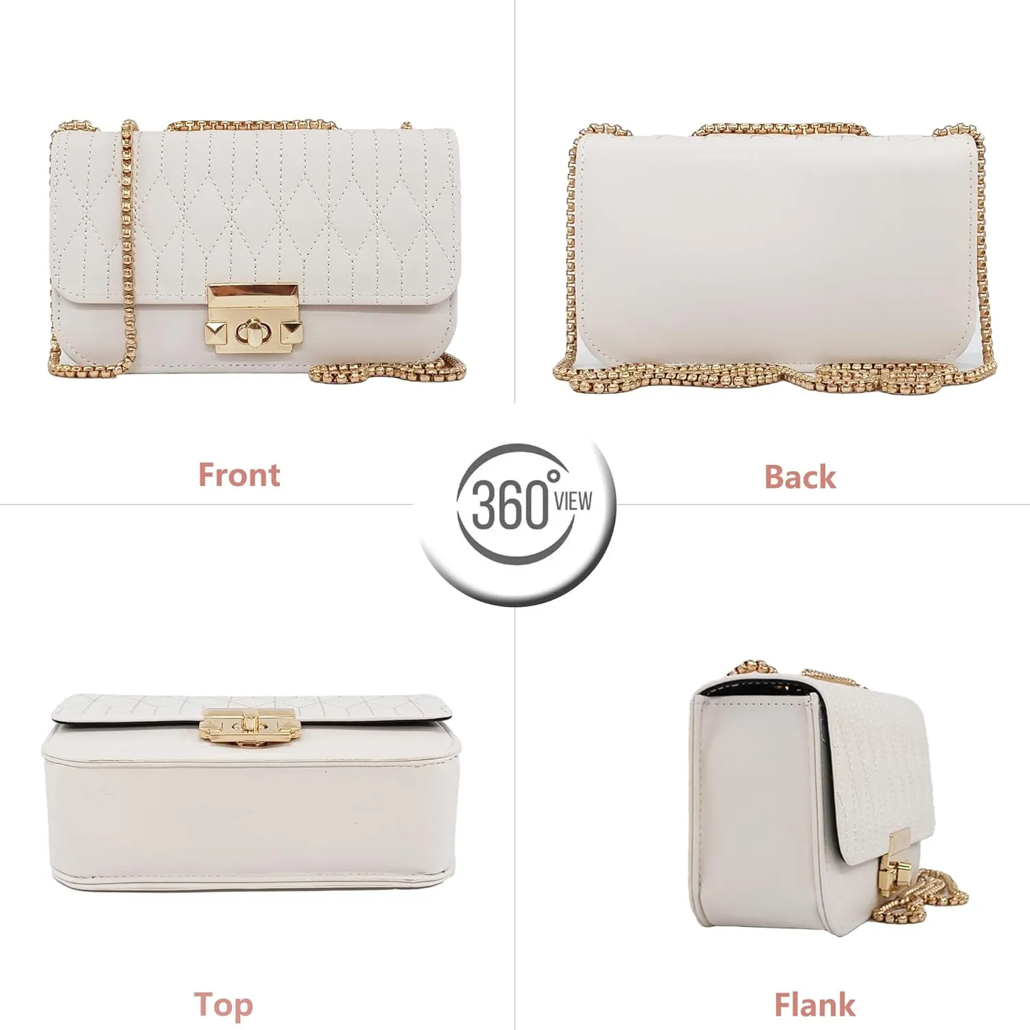 PORT&LOTUS Mini Shoulder Bag for Women PU Leather Small Bags for Women Little Tote Bag Women Purses