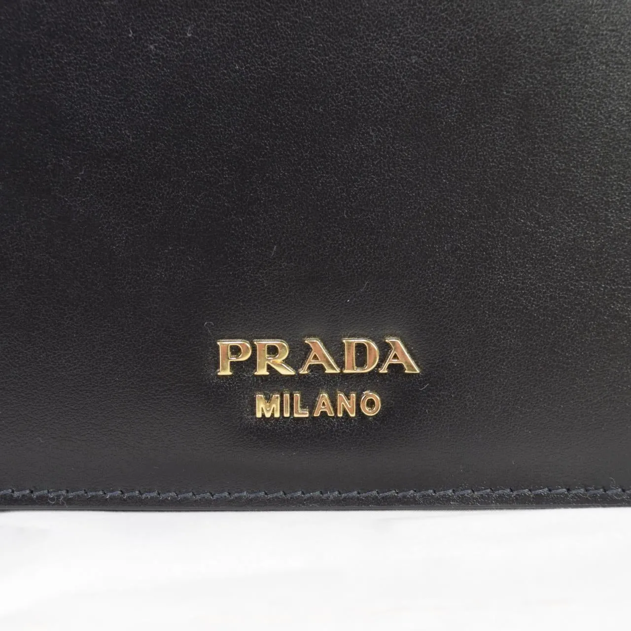 Prada Belle Small Leather Tote Black