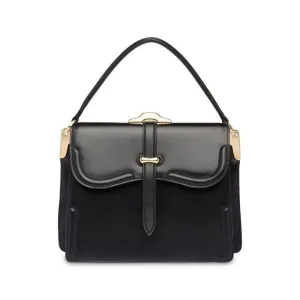 Prada Belle Small Leather Tote Black