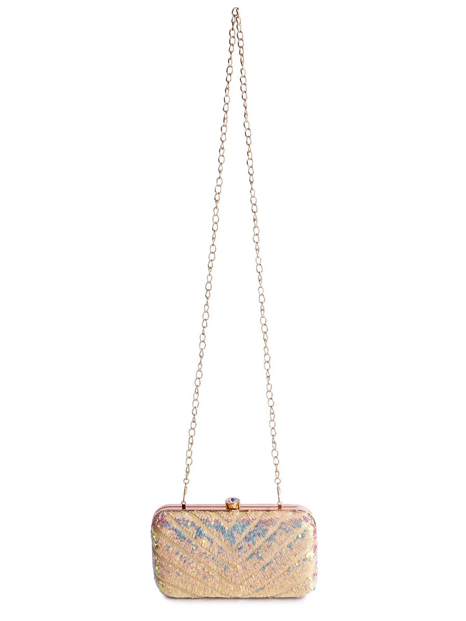 Pragya Jaiswal Pink Radiant Shimmer Clutch (With minor imperfections)