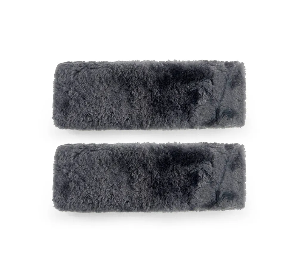 Premium Lambskin Car Seat Safety Belt Cover Shoulder Pad Protector