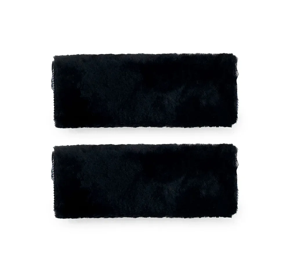 Premium Lambskin Car Seat Safety Belt Cover Shoulder Pad Protector