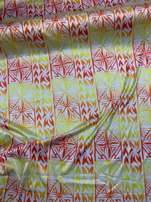 printed stretch satin
