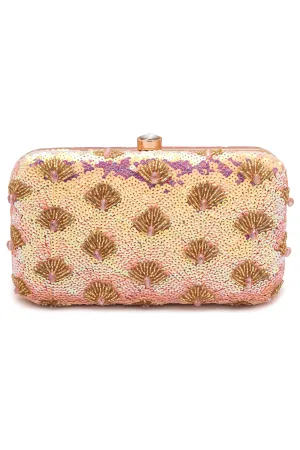 Prism Rainbow Handembroidered Clutch