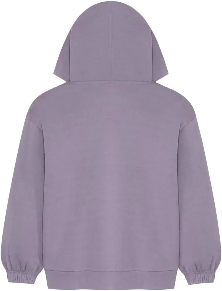 Puma Girls' Oversized Hoodie, Fleece Lined, Logo Graphics
