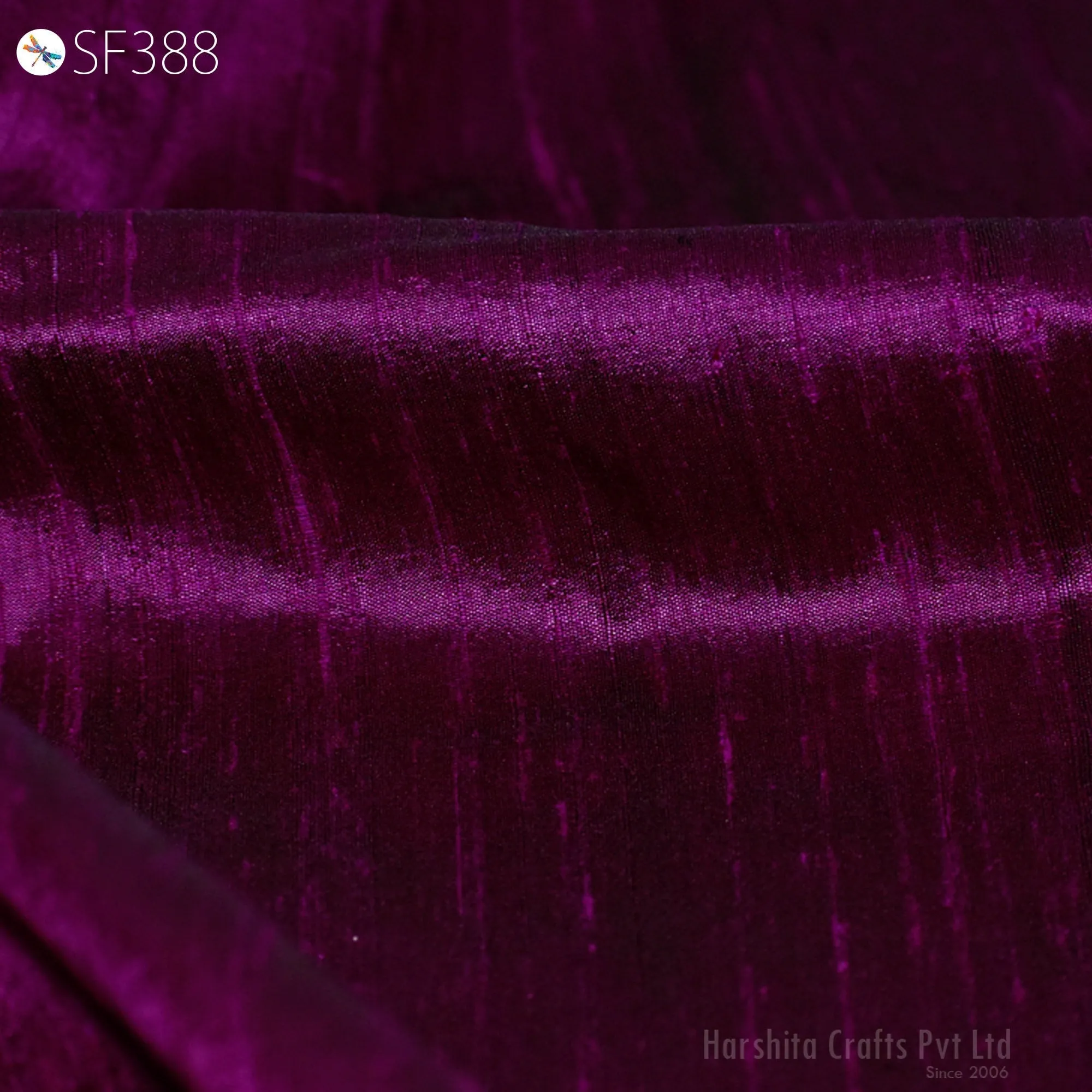 Pure Dupioni Fabric by the Yard Indian Iridescent Plum Black Shantung Raw Silk Dupion Wedding Bridal Dresses Sewing Upholstery Pillowcase