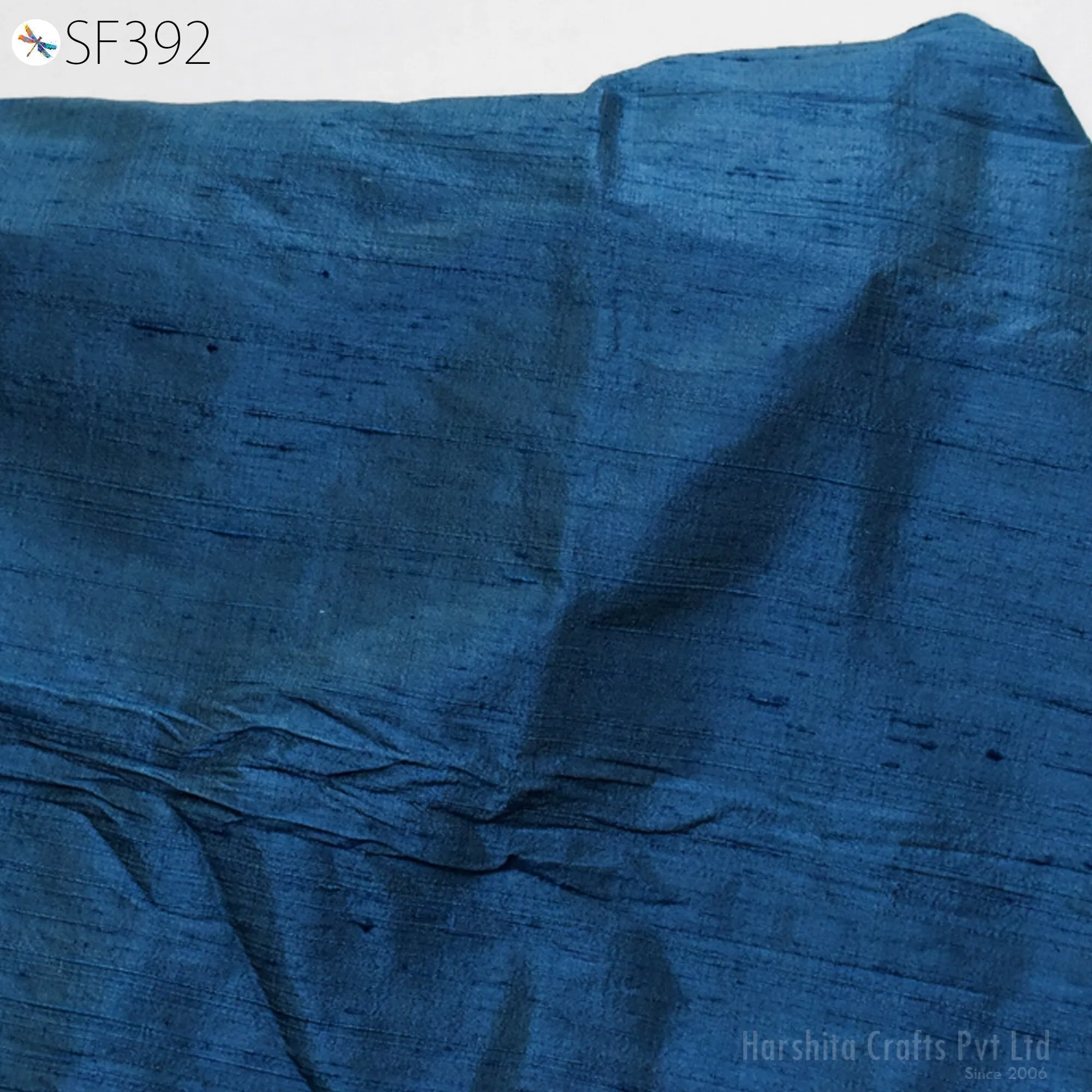 Pure Dupioni Fabric by the Yard Indian Iridescent Teal Blue Shantung Raw Silk Dupion Wedding Bridal Dresses Sewing Upholstery Pillowcase
