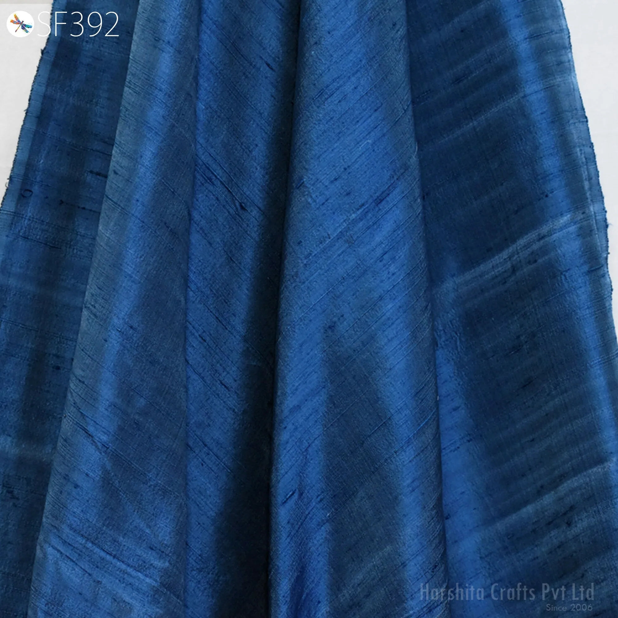 Pure Dupioni Fabric by the Yard Indian Iridescent Teal Blue Shantung Raw Silk Dupion Wedding Bridal Dresses Sewing Upholstery Pillowcase