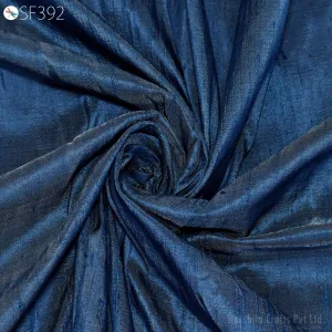 Pure Dupioni Fabric by the Yard Indian Iridescent Teal Blue Shantung Raw Silk Dupion Wedding Bridal Dresses Sewing Upholstery Pillowcase