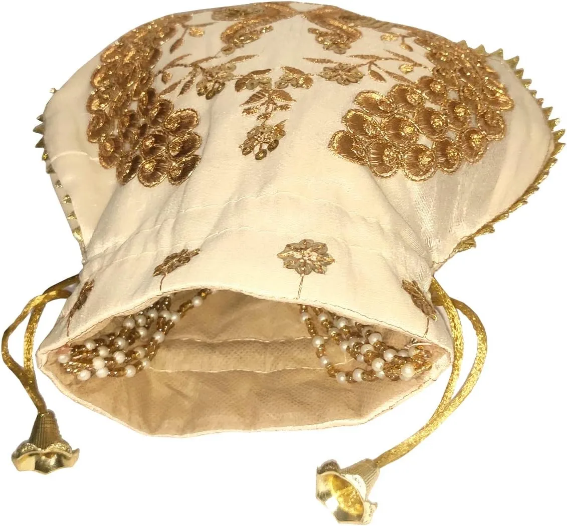 Purpledip Potli Bags Drawstring Purse (Potli01$)