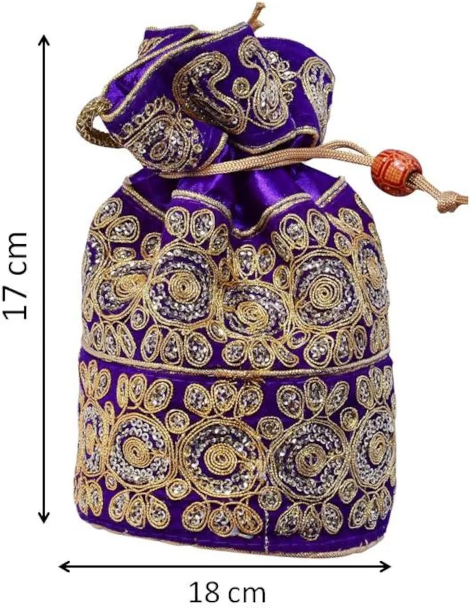 Purpledip Potli Bags Drawstring Purse (Potli01$)