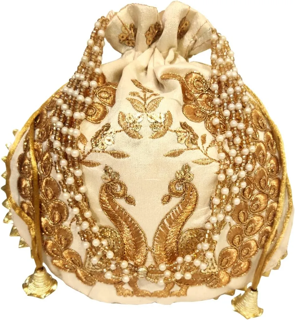 Purpledip Potli Bags Drawstring Purse (Potli01$)